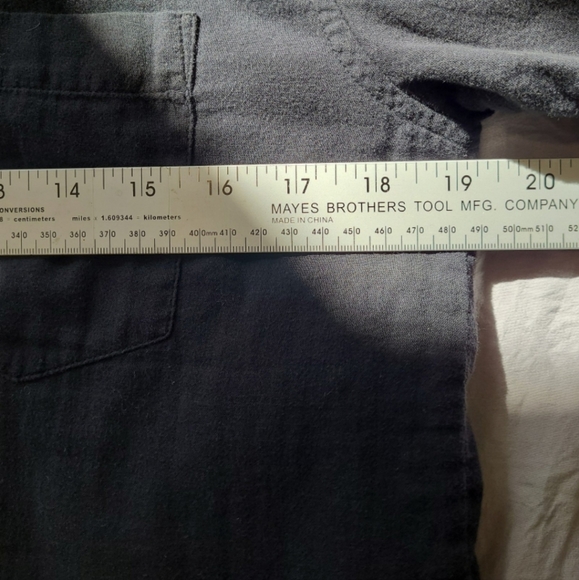 Everlane Womens SZ 2 Silky 100% Cotton relaxed boyfriend button down Indigo Blue - Picture 9 of 11